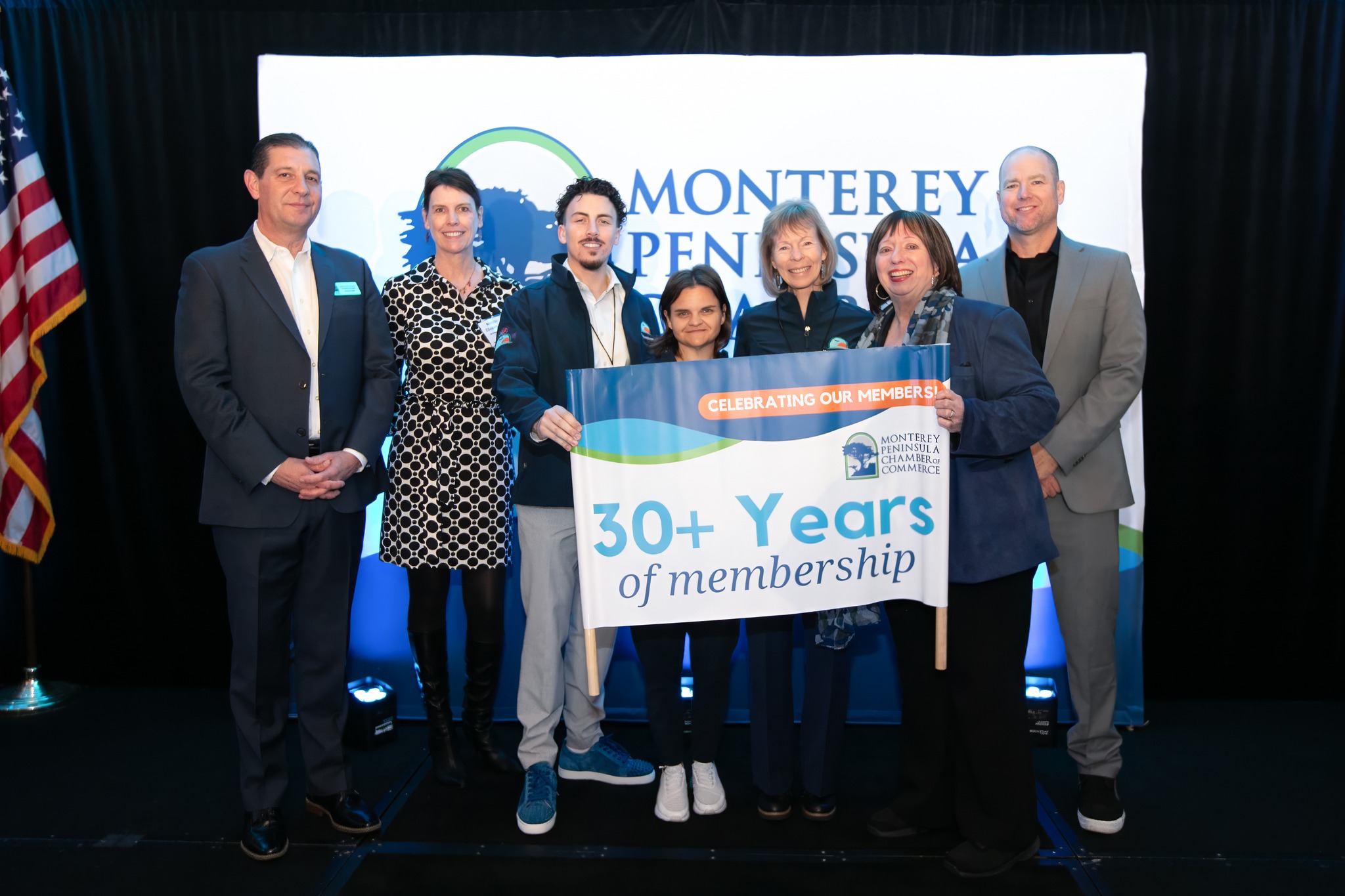 May be an image of text that says 'MONTEREY PEN CELEBRATING CELEBRATINGOURMEMBERSI OUR MEMBERSI MON HONTERFY IREY PENINSULA CHAMZERz CHAMUE COMMECE 30+ 30+Years Years of membership'